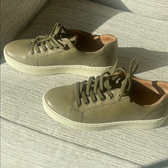 Born Olive Green Sneakers with White Soles - Picture 2 of 7